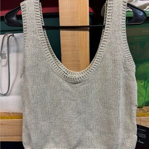 Lulu's Cream Knit Sweater Tank